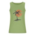 thumbnail image 3 of Débardeur Homme Homme Décontracté Col Rond Sport Mise en Forme Imprimé Coucher de Soleil Sans Manches Débardeur T-Shirt, 3 of 4