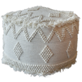 thumbnail image 2 of Uttermost Uriah Pouf en Laine Tissé à la Main Ivoire – Siège Ottoman d'Intérieur, 2 of 2