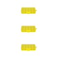 thumbnail image 2 of Thinsony 10 Grid Plastic Jewelry Removable Storage Box Beads Container Earring Yellow 12.8x6.5x2.2cm 3Set, 2 of 6