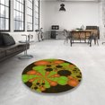 thumbnail image 4 of Ahgly Company Tapis Rectangulaire d'Intérieur Lavable en Machine Rouge Brun Transitionnel, 8 Pieds x 12 Pieds, 4 of 7