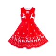 thumbnail image 4 of Robe Fille Renne Cape Rouge Cape Noël Nouvel An 7 Ans, 4 of 8