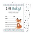 thumbnail image 1 of Inkdotpot 30 Jungle Animals Baby Shower Invitation Cards Fill In Blank Invites, 1 of 6