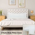 thumbnail image 3 of Unique Bargains Microfiber Body Pillow Cases Silky-Soft Pillowcase Envelope Closure 2pcs, 3 of 9