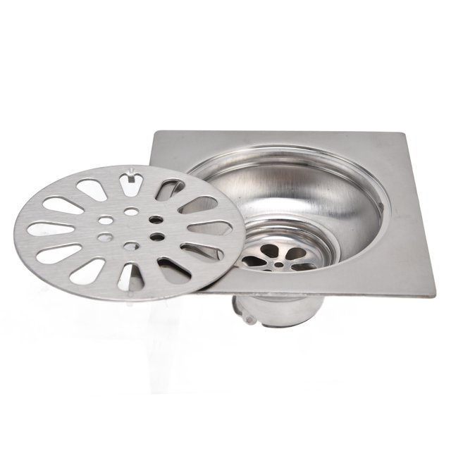 Bathtub Drain,Shower Drain Square Shape Floor Drain Shower Drain Professional Grade