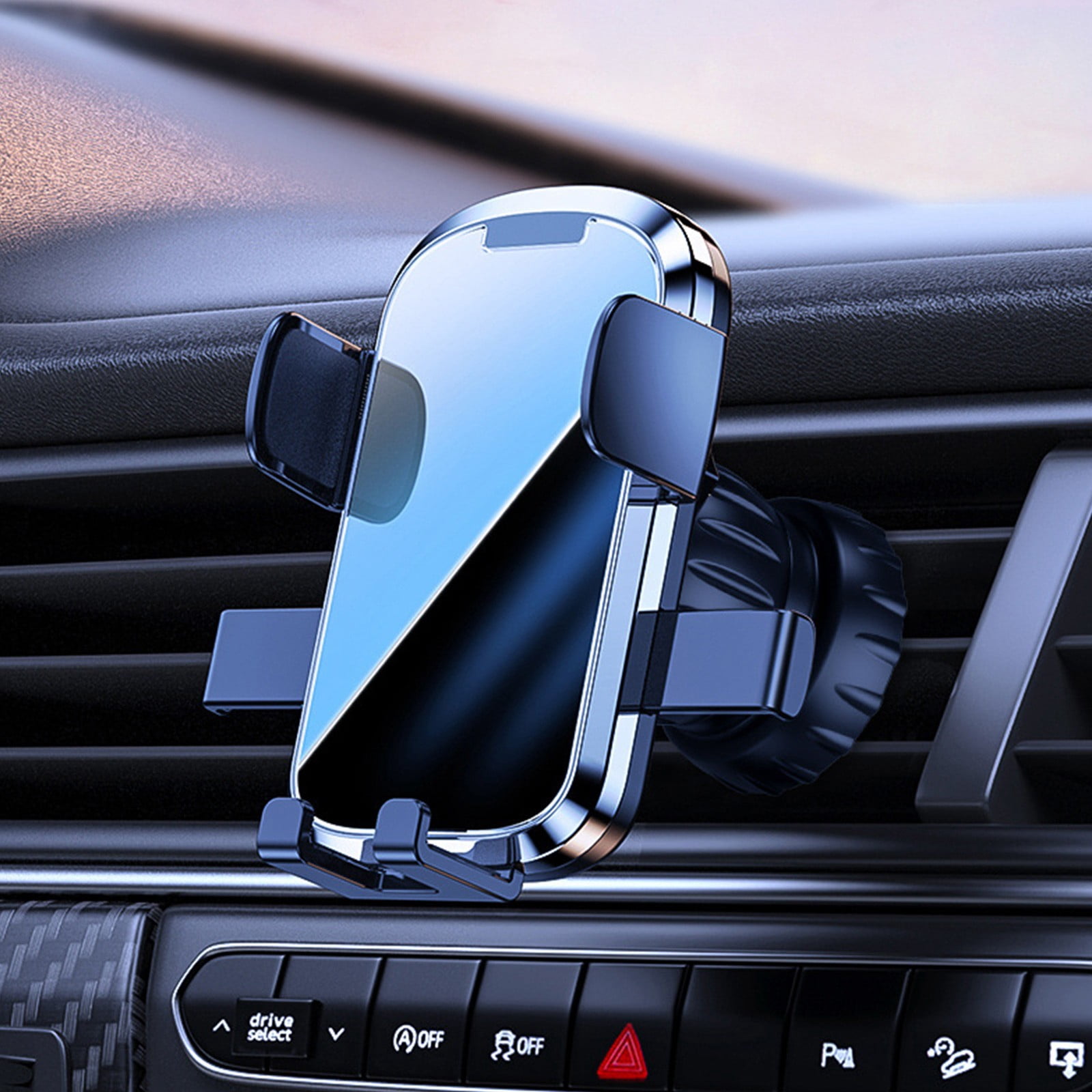 Czzoypi Car Phone Holder, Full Angle Rotation Adjustable Gravity Locking Mount, Stable Clamping Car Bracket for Dashboard Windshield Air Vent