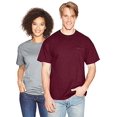 thumbnail image 2 of Hanes Beefy-T Men`s Pocket T-Shirt, M, Maroon, 2 of 3
