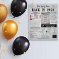 thumbnail image 3 of The Party Post 66th Birthday Party Decorations Poster Born in 1958, 3 of 5