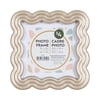 Wiggle 5x5 matted to 4x4 Square Silver Tabletop Picture Frame