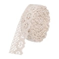 thumbnail image 1 of Unique Bargains Lace Trim Ribbon 10 Yards 1 Inch Cotton Elastic Trim for Craft,Gift Wrappers,Headbands,Beige Style 11, 1 of 5