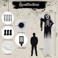 thumbnail image 3 of Costway 12 FT Inflatable Halloween Skeleton Giant Blow up Halloween Skull w/ LED Lights, 3 of 10
