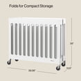 thumbnail image 3 of Foundations Boutique Compact Folding Mini Crib, White, 3 of 5