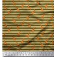 thumbnail image 1 of Soimoi Poly Georgette Fabric Stripe & Giraffe Animal Print Fabric by Yard 42 Inch Wide, 1 of 3