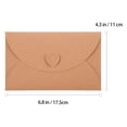 thumbnail image 2 of OULII 40Pack Small Khaki Kraft Paper Envelopes Mini Brown Envelopes for Home Decor and Scrapbooking 6X10CM, 2 of 8