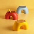 thumbnail image 2 of Stool Rainbow Shape Footstool Kids Step Stool Seat for Living Room Indoor Furniture Children'S Stool Toy Blue, 2 of 6