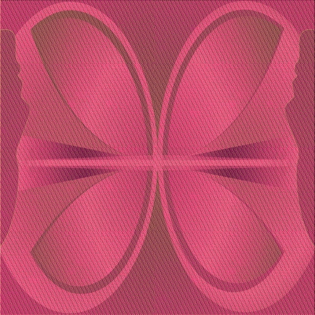 Ahgly Company Tapis d'Intérieur Lavable à la Machine, Carré, Transitionnel, Rose Limonade Rose, Tapis de Zone, 7 Pieds Carré