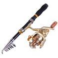 thumbnail image 1 of Mosiee Telescopic Mini Fishing Rod Reel For Combo: Portable Lightweight Perfect, 1 of 9