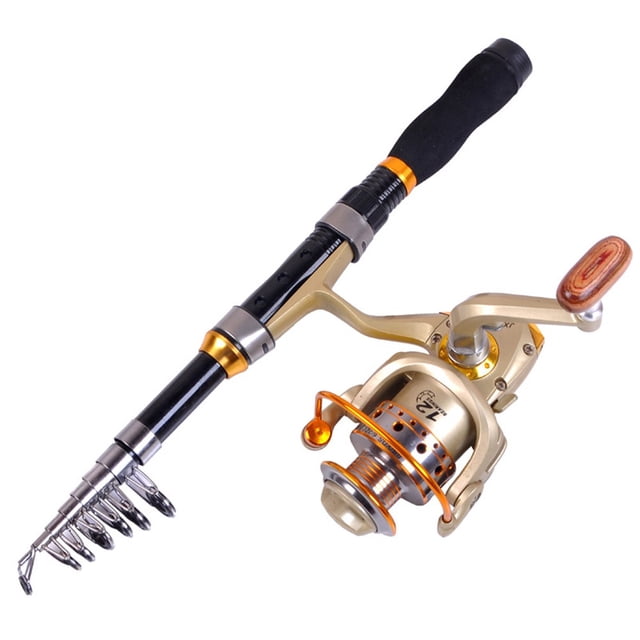 Mosiee Telescopic Mini Fishing Rod Reel For Combo: Portable Lightweight Perfect