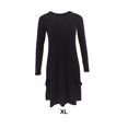 thumbnail image 4 of Ruiboury Robe Pull Vintage Décontractée en Coton à Manches Longues Printemps Noir TG, 4 of 6