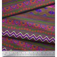 thumbnail image 3 of Soimoi Cotton Poplin Fabric Aztec Geometric Print Fabric by The Yard 56 Inch Wide, 3 of 3
