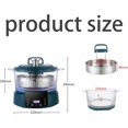 thumbnail image 2 of Rice Soup Separation Electric Cooker, Non-stick Pan & Rices Soup Separate, 3L Low Carb Rice Cooker with Reservable-Timable and Liftable Filter Basket, for Rices, Ramen, Hot Pot (White,glass), 2 of 8