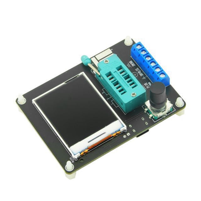 Yeacher GM328A Transistor Diode SMT Component Tester 1.77inch TFT Display Capacitance ESR Voltage Frequency Meter PWM Squarewave Signal Generator Electronic Kit