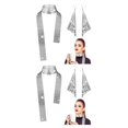 thumbnail image 4 of maskred Accessoires Stylés pour Robe de Soirée Unisexe pour Femmes Rayonne Charmant Argent Ensemble de 2, 4 of 6