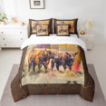 thumbnail image 2 of YST Highland Cow 7-Piece Comforter Set, Queen Size, Watercolor Bull Cattle, 2 of 4
