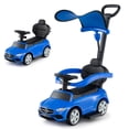 thumbnail image 1 of Costway Kids Ride on Push Car Mercedes-Benz Licensed 3-in-1 Sliding Car Blue, 1 of 10