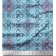 thumbnail image 1 of Soimoi polyester Crepe Fabric Texture & Damask Ethnic Fabric Prints By Yard 52 Inch Wide, 1 of 3