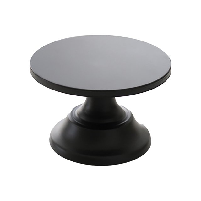 Gkeoshab Desktop Ornament Dessert Table High Leg Tray Black Cake Tray Fruit Inventory Heart Plate Cake Rack Home & Garden