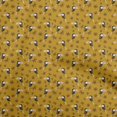 thumbnail image 1 of oneOone Polyester Spandex Dark Mustard Fabric Bird Sewing Material Print Fabric By The Yard 56 Inch Wide, 1 of 5