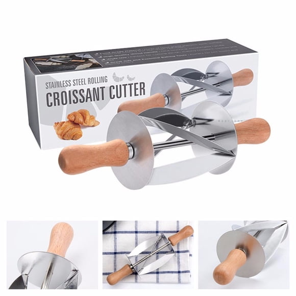 TIMIFIS Rolling Pin Stainless Steel Dough Croissant Rolling Pin Roller Cutter Baking Tool DIY Kitchen Appliances