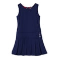 thumbnail image 1 of Bienzoe Chandail d'Uniforme Scolaire Extensible à Ourlet Plissé pour Fille Bleu Marine 10, 1 of 2