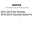 thumbnail image 2 of TMC Front Rear Suspension Struts and Shock Absorbers Kit for Car Hyundai Santa Fe Kia Sorento - Left Right Side (Driver Passenger) K78-100965, 2 of 2