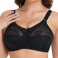 thumbnail image 3 of Women's Plus Size Bra Minimiser Lace Full Coverage Firm Hold Non Padded Non Wired, 3 of 5