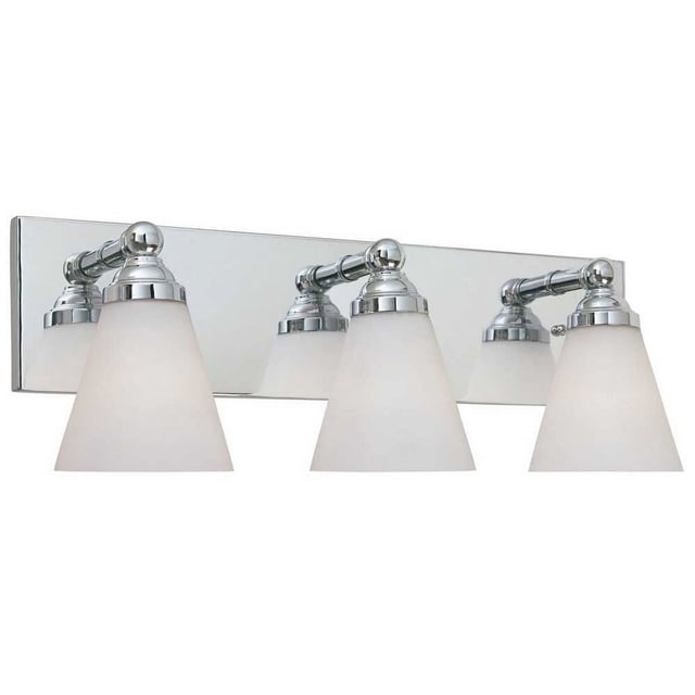 Designers Fountain 6493-CH Barre de Bain 3 Lumières, Chrome