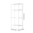 thumbnail image 4 of EGNMCR Closet Organizers and Storage, Coat Rack Freestanding Closet Organizer Hall Tree With 2 Storage Shelves Corner Storage Organizer For Entryway Bedroom Plast c Coat Rack, 4 of 6