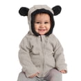 thumbnail image 3 of FAOWME Sweat à Capuche Chaud pour Enfants Garçons Filles Automne Hiver Gris 4-5 Ans, 3 of 5
