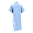 thumbnail image 4 of Gspmoly Robes d'Été, Robe à Manches Longues à Col en V Style Imprimé pour Dames Robes de Mariage pour Femmes Liquidation, 4 of 5