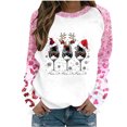 thumbnail image 2 of TIMIFIS Chandail de Noël pour Femmes, Mode Hivernale, Gnomes, Chandail à Col Rond Imprimé du Père Noël, Décontracté, Manches Longues, Chandail à Enfiler, Hauts, Cadeaux pour Femmes pour Noël, 2 of 4