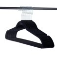 thumbnail image 5 of 10 Pcs de Cintres Antidérapants en Velours pour Adultes (Noir), 5 of 5