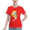 thumbnail image 1 of T-Shirt Basique à Manches Courtes pour Femmes Sailor Moon Aino Minako, 1 of 6