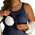 thumbnail image 3 of RKSTN Built in Bra Tank Tops for Women Ribbed Plus Size Solid Color Crew Neck Casual Base layer Casual Fitted Bra Shirts, 3 of 10