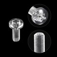 thumbnail image 4 of Unique Bargains M5x12mm Plastic Phillips Bolts PC Pan Head Machine Screws Transparent 50 Pack, 4 of 5