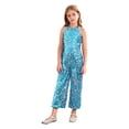 thumbnail image 1 of Choomomo Combinaison à Sequins pour Filles, Col Halter, Sans Manches, pour Fête, Danse Formelle, Bleu Ciel 6, 1 of 7