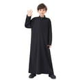 thumbnail image 2 of Kcodviy Thobe Arabe Thobe Musulman Haut pour Enfants Garçons Kaftan à Manches Longues Col Ras du Cou Haut pour Tout-Petits Garçons Robe Nationale Garçons Adolescents à Manches Longues Ensemble de Robe Brodée à Manches Longues pour Garçons Vêtements pour Enfants Arabes Robe, 2 of 9