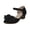 Black, variant on BOBOGOJP White Dress Shoes For Girls Girls High Heels Little Girls Hollow Round Toe Thick Heels Silk Flower Princess Shoes Children's Dance Performance Shoes Black for 5