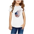 thumbnail image 2 of TopLLC Manches Courtes Col Rond Blouses & Chemises Chemises pour Enfants T-Shirt Graphique Manches Courtes Col Rond Crop Top pour 3-14 Ans Filles et Garçons T-Shirt Tee Blouse Fille, 2 of 4