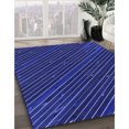 thumbnail image 3 of Ahgly Tapis Rectangulaire Lavable en Machine Intérieur Transitionnel Bleu Terre, 7 Pieds x 10 Pieds, 3 of 7