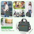 thumbnail image 2 of Large foldable cooler bag, 15L insulated bag, leak-proof lunch cooler bag, 2 of 8